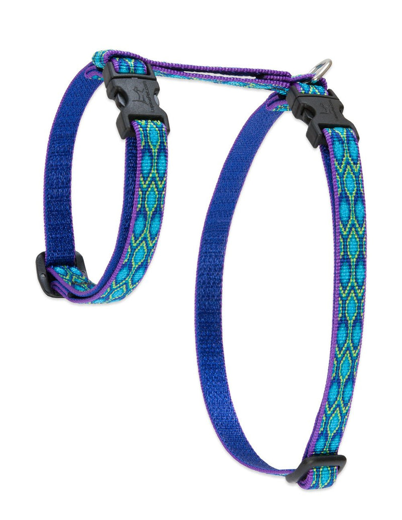LupinePet Originals 1/2" Rain Song 9-14" H-style Harness for Small Pets - BeesActive Australia