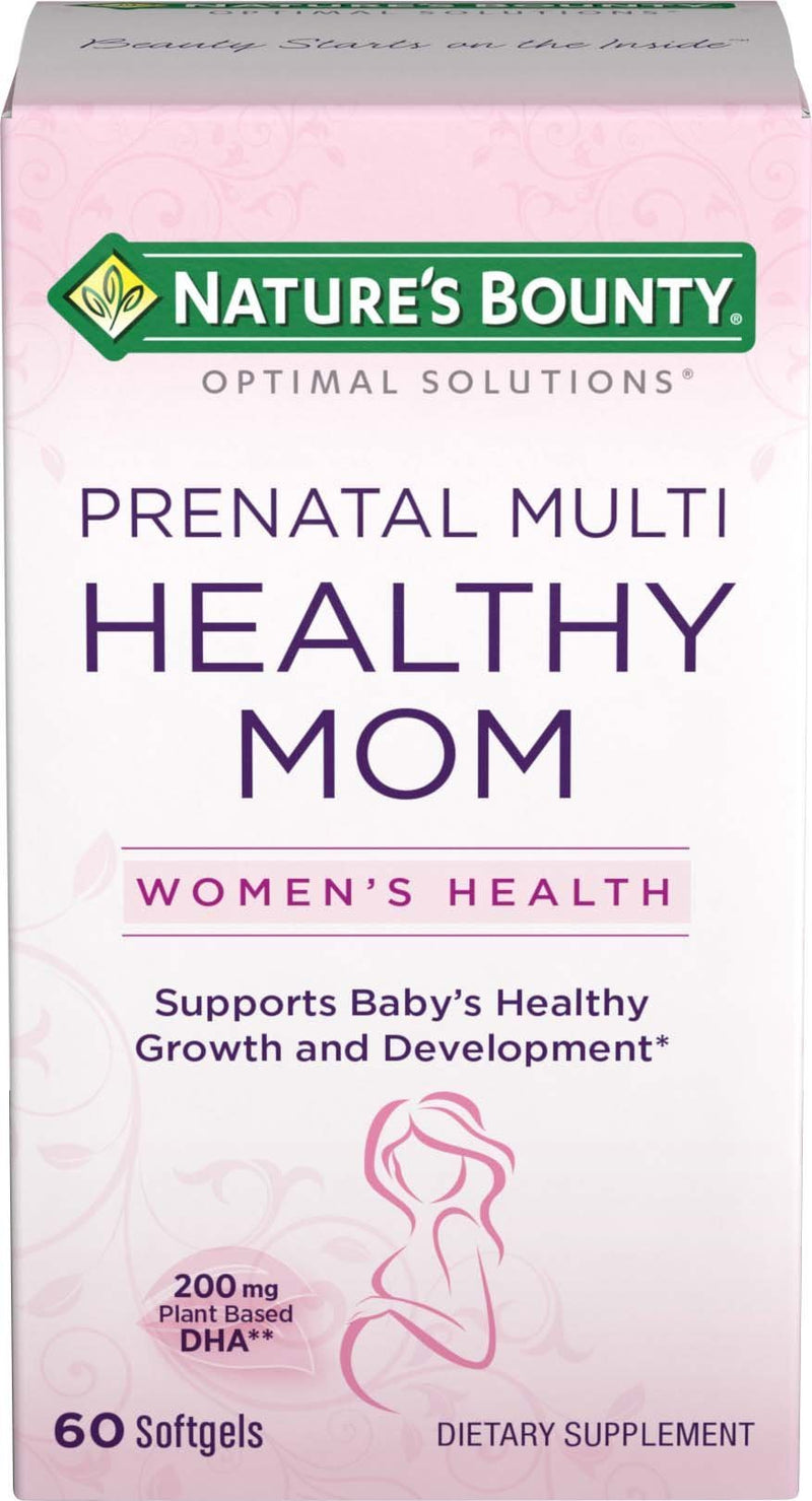Prenatal Multivitamin by Nature's Bounty, Dietary Supplement, Supports Baby's Healthy Growth and Development, 60 Softgels 60 Count - BeesActive Australia