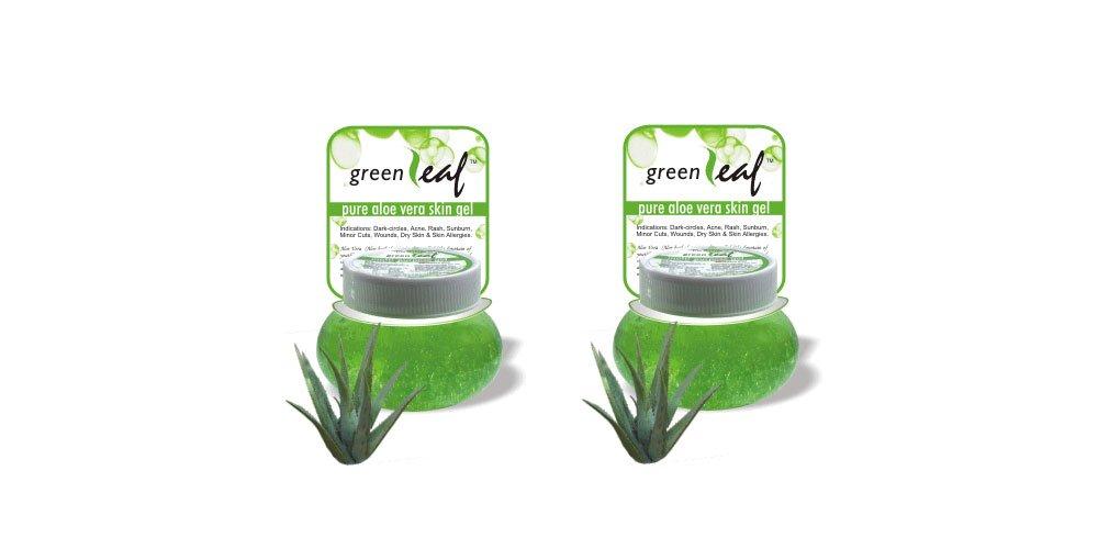 Pack of 2 - Brihans Green Leaf Pure Aloe Vera Skin Gel(125gms x 2) - BeesActive Australia