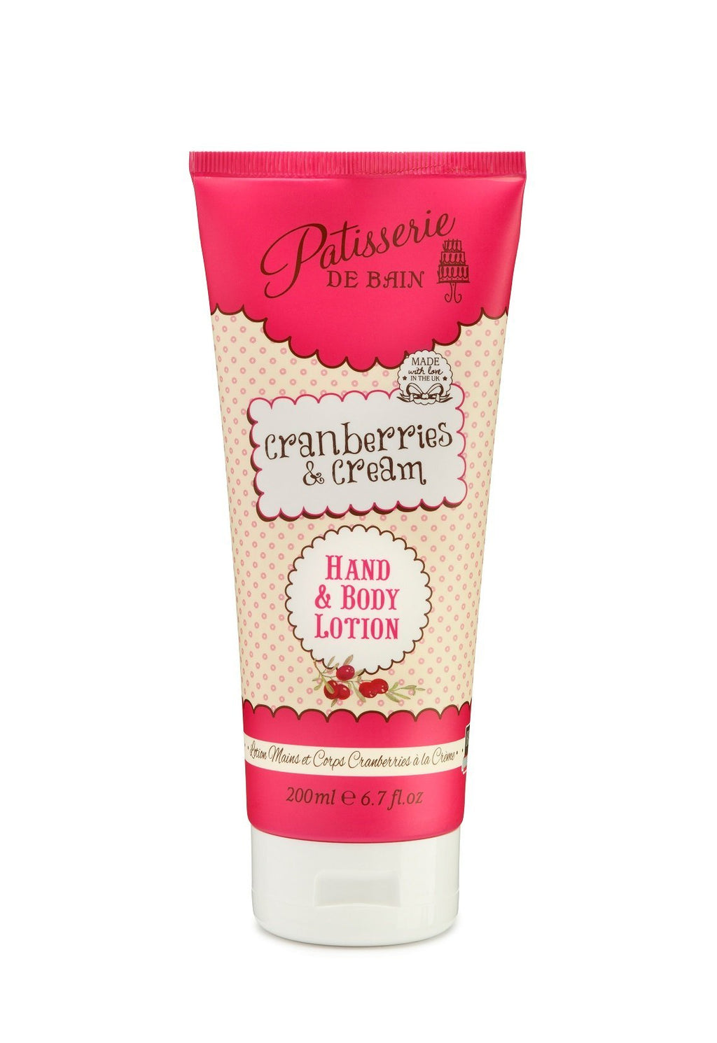 Rose And Co Patisserie De Bain Cranberries and Cream Body Lotion Tube 200ml - BeesActive Australia