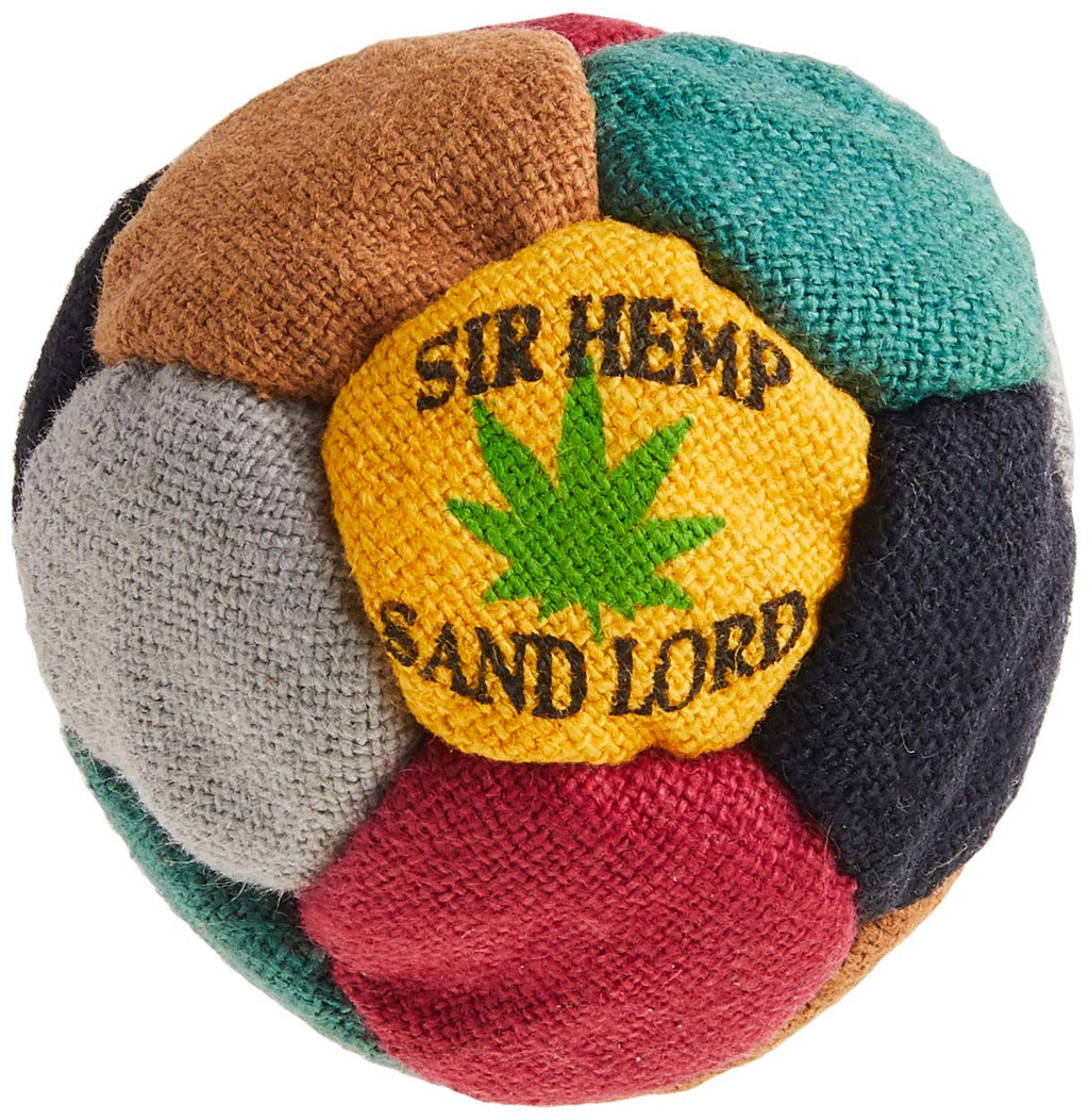 [AUSTRALIA] - World Footbag Sir Hemp Hacky Sack Footbag, Black/Green/Grey/Red/Tan/Yellow 