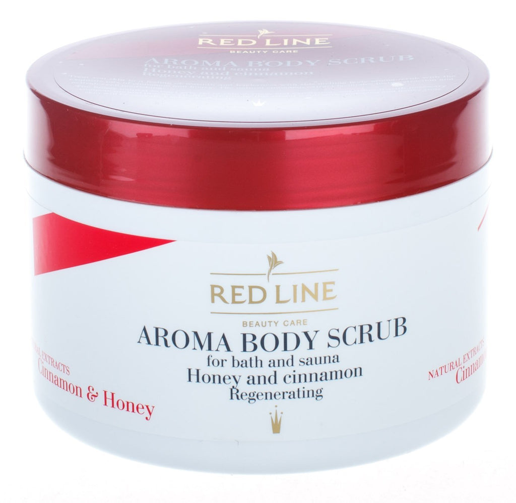 Red Line, Aroma Body Scrub, Honey and Cinnamon, 500 ml/ 16.9 oz - BeesActive Australia