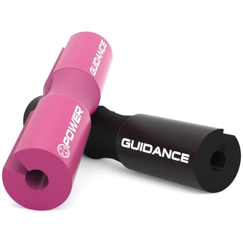 POWER GUIDANCE Barbell Squat Pad - Neck & Shoulder Protective Pad - Great for Squats, Lunges, Hip Thrusts, Weight Lifting & More - Fit Standard and Olympic Bars Perfectly Black - BeesActive Australia