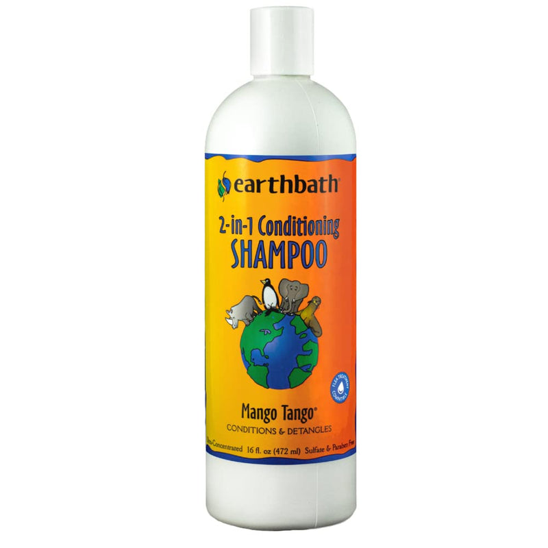 earthbath 2-in-1 Conditioning Shampoo for Pets, Mango Tango, 16oz – Dog Shampoo and Conditioner – Conditions & Detangles – Made in USA - BeesActive Australia