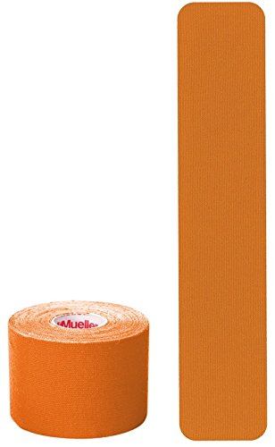 Mueller Sports Medicine Kinesiology Tape I-Strip Roll (20 Strips) Orange 2" x 9.75" - BeesActive Australia