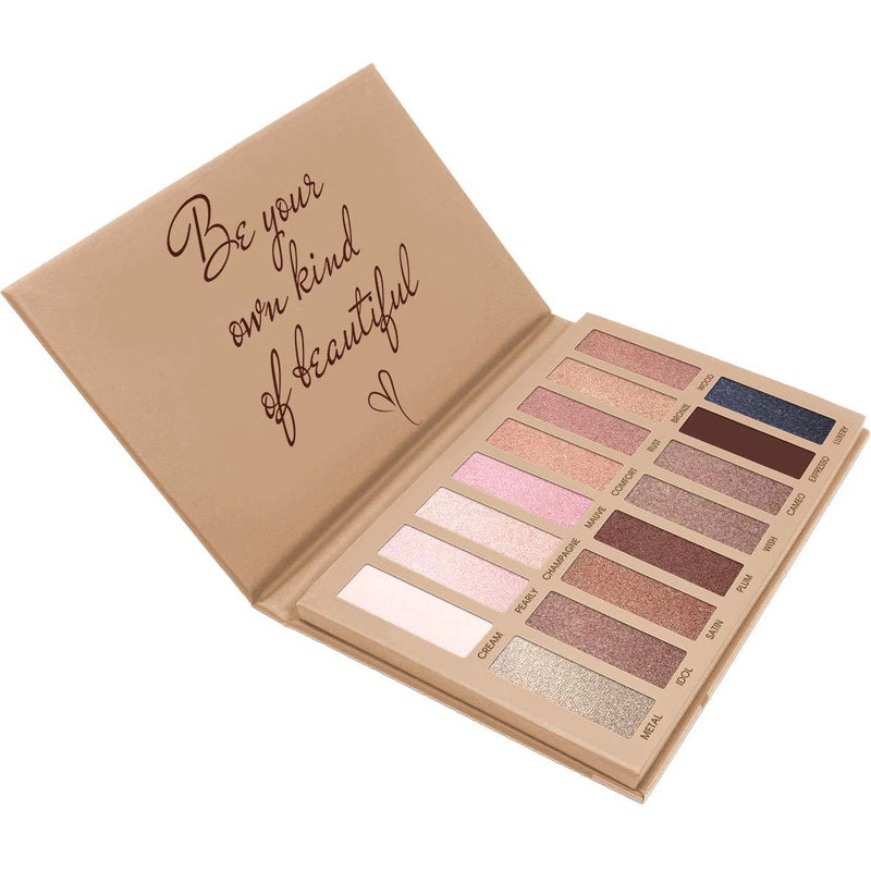 Best Pro Eyeshadow Palette Makeup - Matte Shimmer 16 Colors - Highly Pigmented - Professional Nudes Warm Natural Bronze Neutral Smoky Cosmetic Eye Shadows Nude Exposed - BeesActive Australia