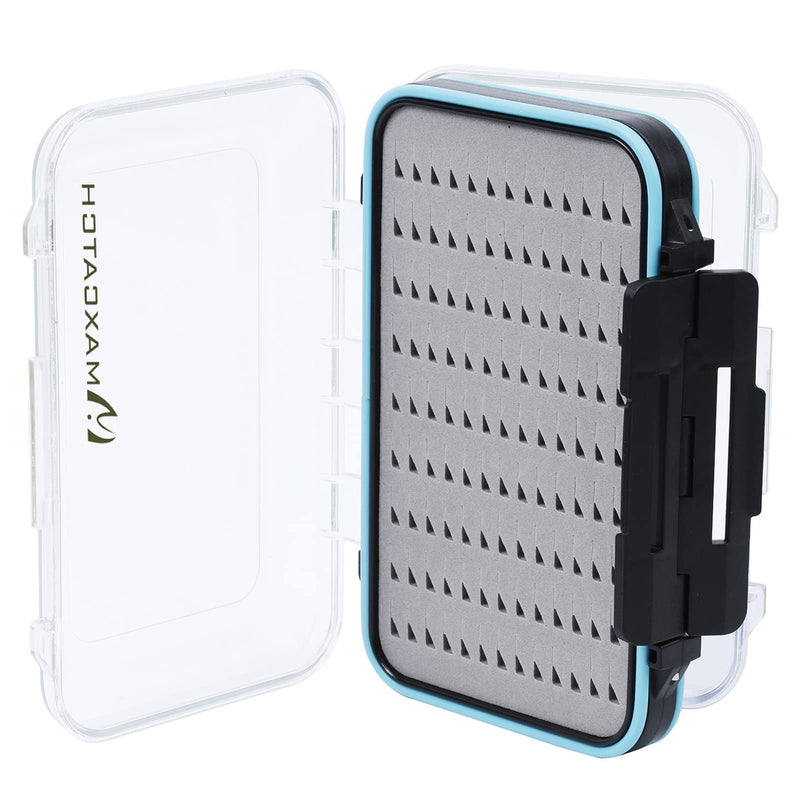 M MAXIMUMCATCH Maxcatch Fly Fishing Box Two-Sided Waterproof Easy Grip Foam Jig Fly Box Multiple Sizes X-Small-4.1''x 3''x 1.2'' - BeesActive Australia
