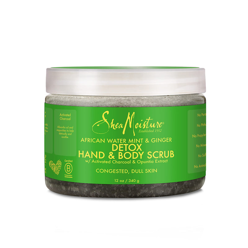 Shea Moisture African Wild Water Mint Detox & Stimulate Hand & Body Scrub - BeesActive Australia