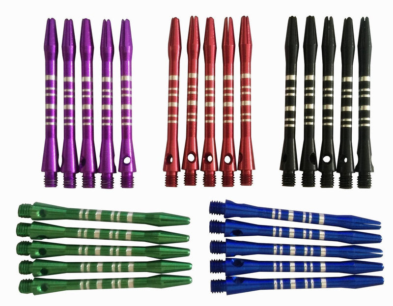 CavalierDarts Aluminum Long Dart Shafts Wholesale Dart Stems 2BA Throwing - 5 Colors 25 Pcs 55mm - BeesActive Australia