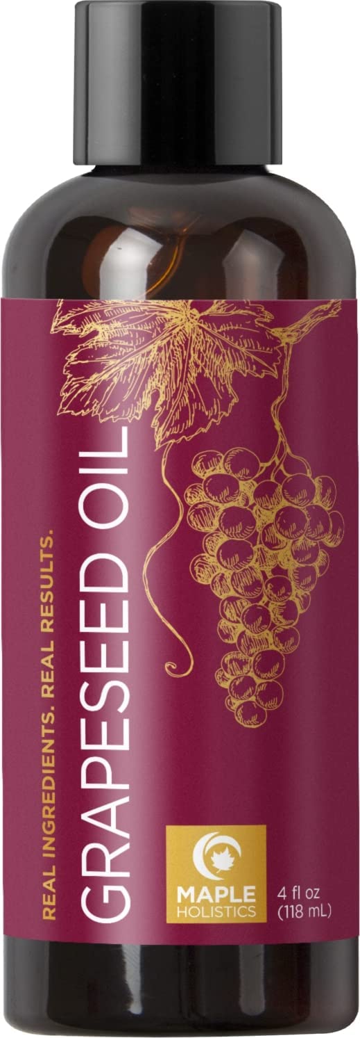 Pure Grape Seed Oil Liquid - Cold Pressed Grapeseed Oil for Face Care and Moisturizing Body Oil for Dry Skin Care - Natural Vitamin E Anti Aging Oil for Hair Skin and Nails and Face Oil for Dry Skin - BeesActive Australia