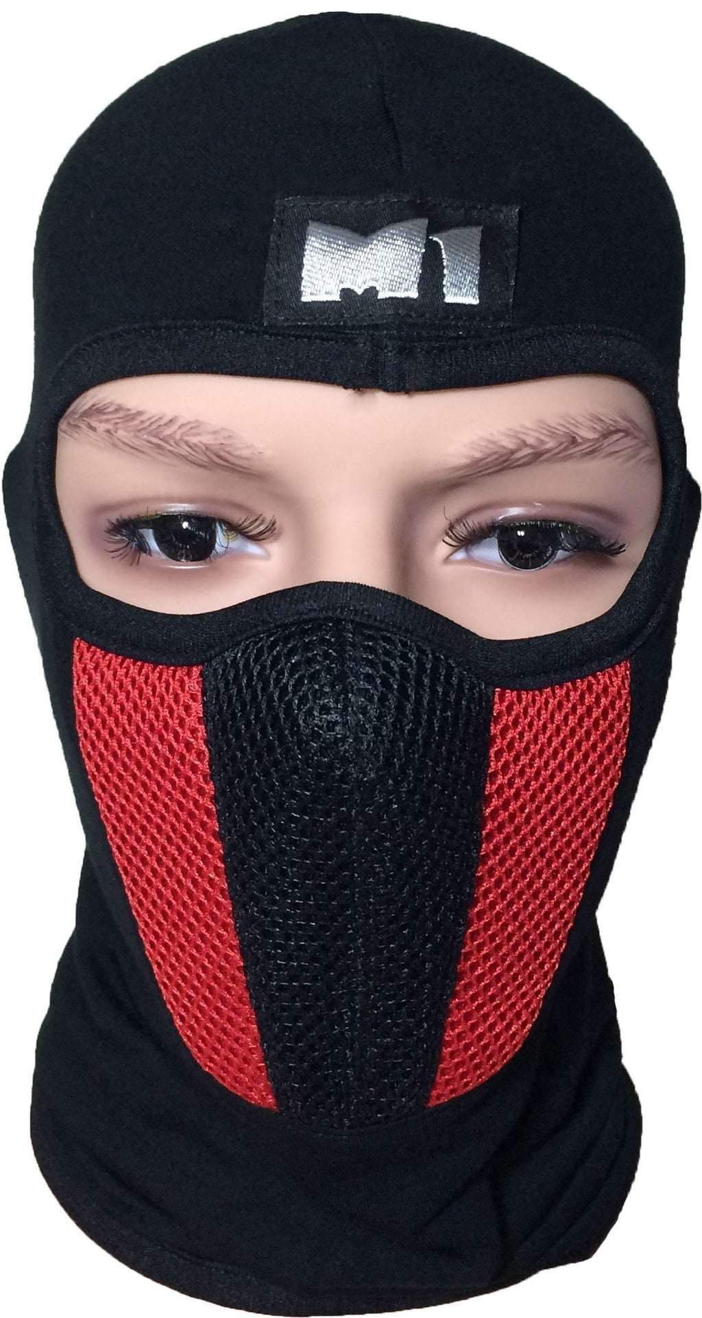 [AUSTRALIA] - M1 Full Face Cover Balaclava Protection Filter Plain Ski Dust Mask - Red (BALA-FILT-RED) 