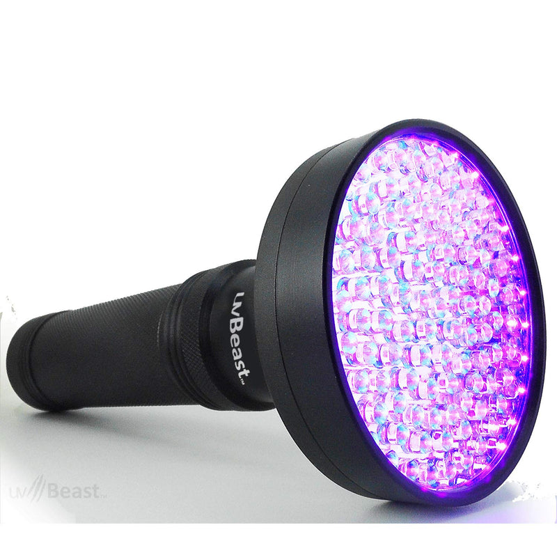 uvBeast Black Light UV Flashlight – HIGH Power 100 LED with 30-feet Flood Effect – Professional Grade 385nm-395nm Best for Commercial/Domestic Use Works Even in Ambient Light - USA Stock – UK Design - BeesActive Australia