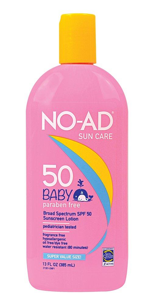 NO-AD Baby Gentle Sunscreen Super Size Lotion, SPF 50 13 oz - BeesActive Australia