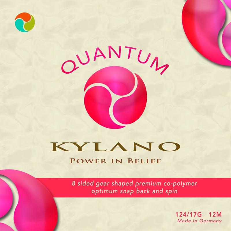 [AUSTRALIA] - Kylano Quantum 17G Tennis String Set, Neon Coral Red 