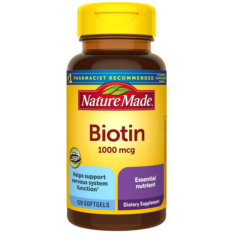 Nature Made Biotin 1000 mcg Softgels, 120 Count 120 Count (Pack of 1) - BeesActive Australia