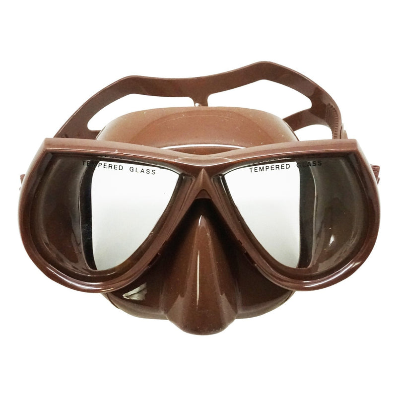 [AUSTRALIA] - Palantic Spearfishing Free Dive Low Volume Brown Silicone Mask 