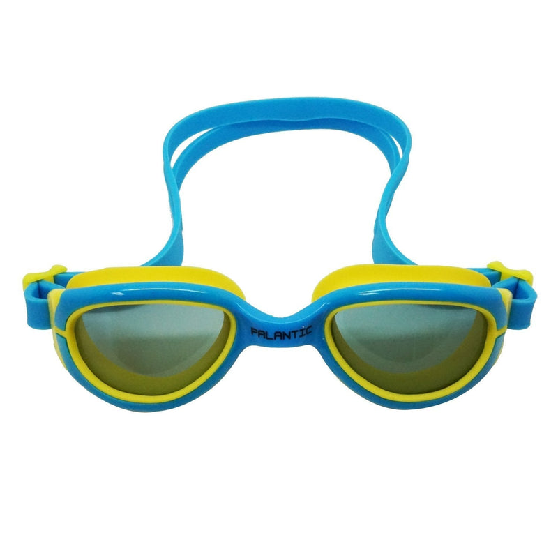 [AUSTRALIA] - Palantic Jr. Silicone Swim Goggles w/UV Tinted Lenses, Blue/Yellow 