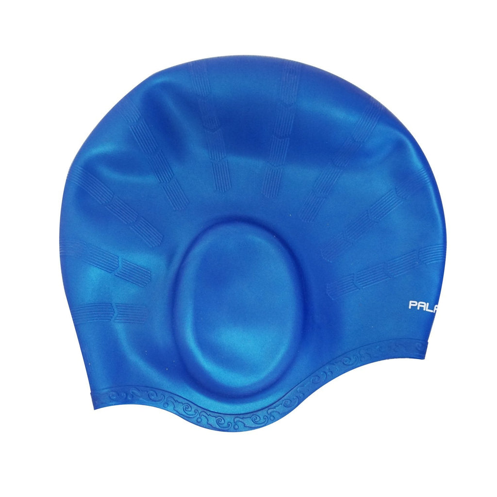 Palantic Adult Unisex Soft Swimming Cap w/Ear Pocket Blue - BeesActive Australia