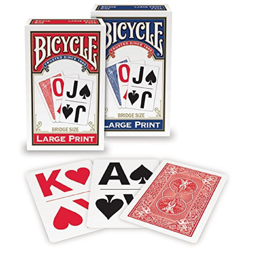 Bicycle Large Print Playing Cards (2-Pack) - BeesActive Australia