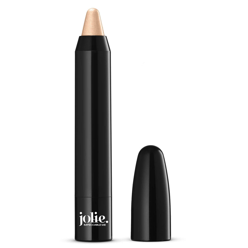 Jolie Eyebrow Perfecting Brightener & Highlighter, Creamy Self Sharpening Crayon Stick, Satin Finish (Champagne Beige) Champagne Beige - BeesActive Australia