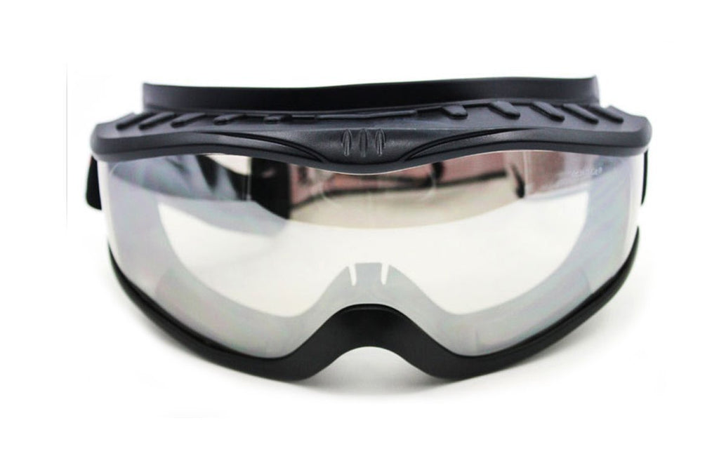 'Fit Over Glasses' Anti-fog Riding Goggles Black Frame Clear Lens - BeesActive Australia
