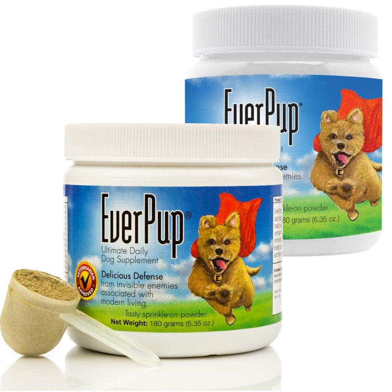 EverPup Multivitamin Dog Supplement - Glucosomine & Apoptogens for Hip & Joint Health + Probiotics & Prebiotics with Enzymes for Digestion 2 Pack - BeesActive Australia