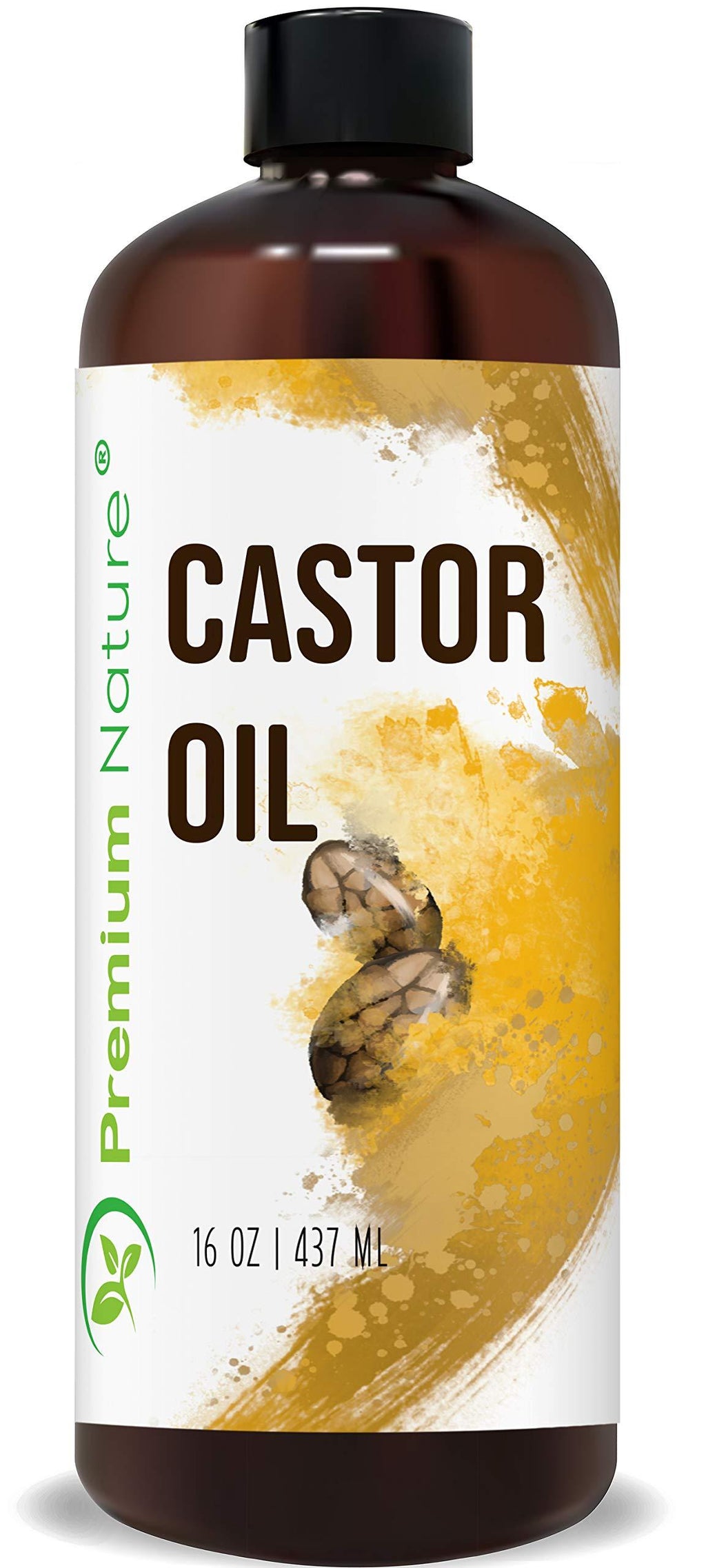 Castor Oil Pure Carrier Oil - Cold Pressed Organic Castrol Oil for Essential Oils Mixing Natural Skin Moisturizer Body & Face, Eyelash Caster Oil, Eyelashes Eyebrows Lash & Hair Growth Serum, 16 oz - BeesActive Australia