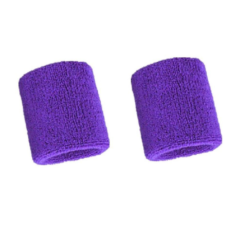 Kagogo 3 Inch Cotton Sports Wristband/Sweatband for Basketball Tennis and Other Sports, Price/Pair Purple - BeesActive Australia
