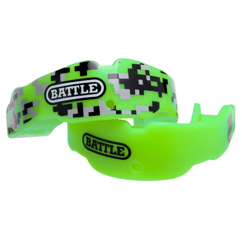 [AUSTRALIA] - Battle Sports Youth Mouth Guard Neon Green Camo 