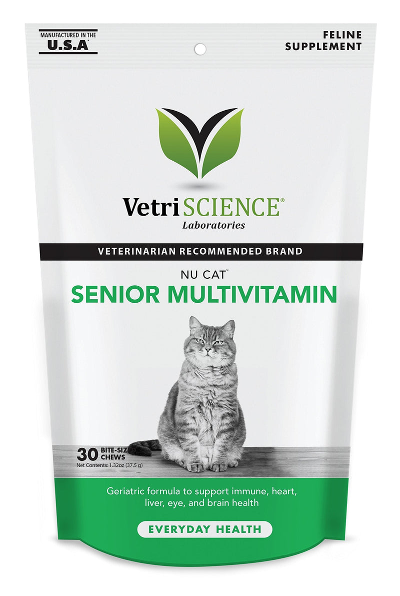 VETRISCIENCE NuCat Senior Multivitamin for Cats 30 - BeesActive Australia