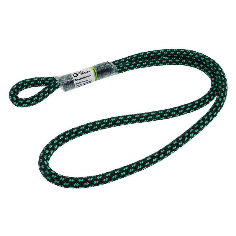 GM CLIMBING 8mm (5/16") Prusik Loop Pre-Sewn 18 inches / 24 inches Black-18 inch | One Unit - BeesActive Australia