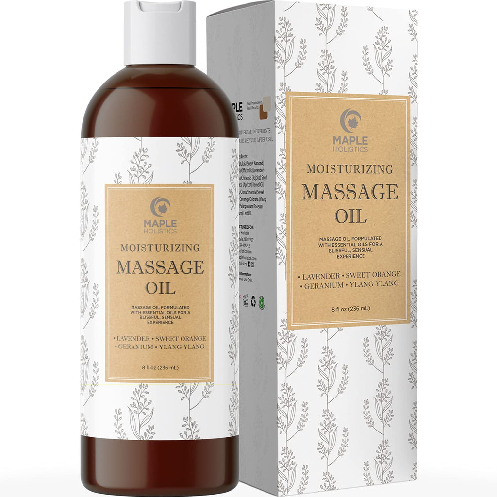 Relaxing Massage Oils for Massage Therapy - Sensual Massage Oil with Aromatherapy Oils for Body Massage - Sensitive Skin Anti Aging Moisturizer and Body Oil for Dry Skin Care with Jojoba Oil for Skin - BeesActive Australia