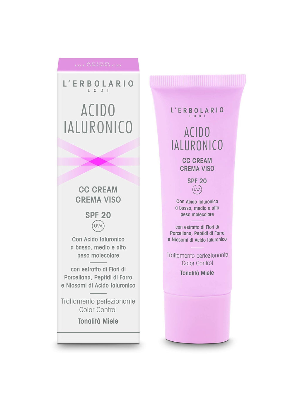 L'Erbolario Honey Hue Hyaluronic Acid - CC Face Cream, Even Out Complexion & Minimize Blemishes, SPF 20, Cruelty Free, Dermatologically Tested, 1.6 Oz - BeesActive Australia