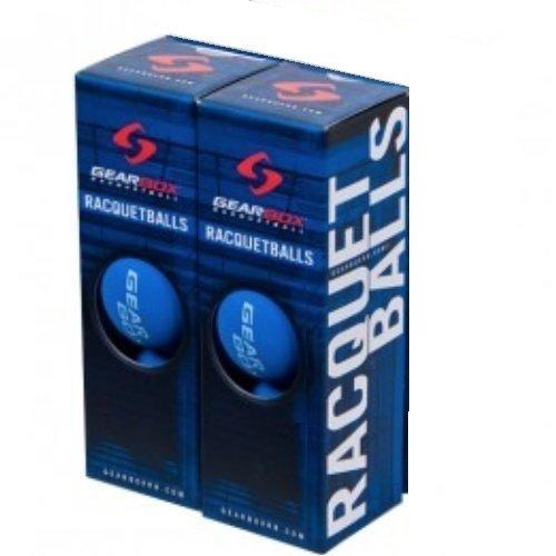 [AUSTRALIA] - Gearbox Racquetballs - Blue 2 Boxes of 3 Balls 