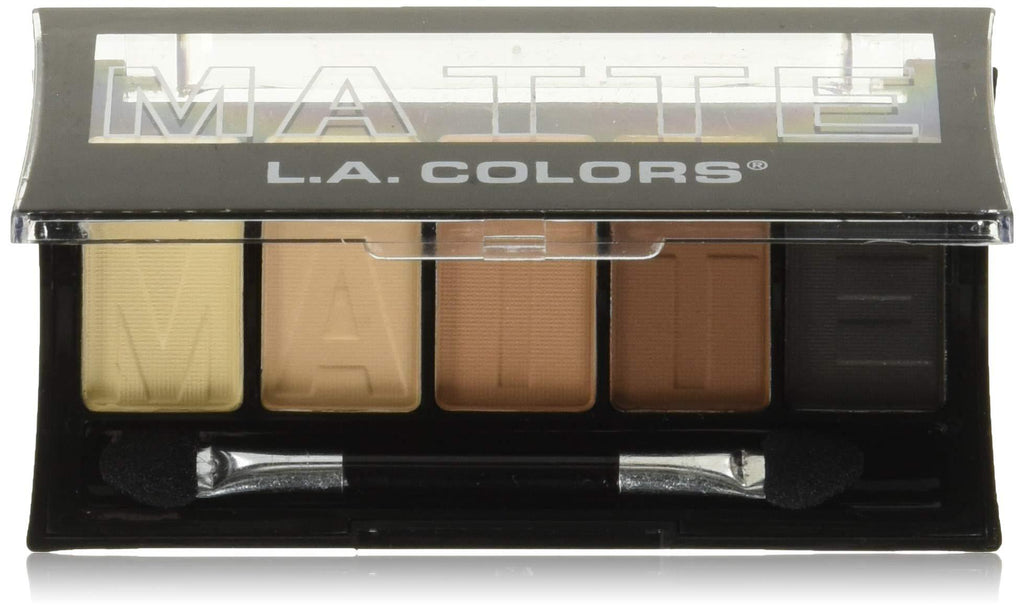 L.A. COLORS 5 Color Matte Eyeshadow, Brown Tweed, 0.08 Ounce - BeesActive Australia