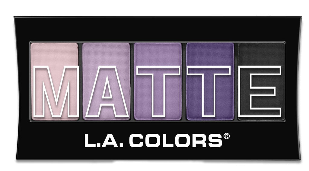 L.A. Colors 5 Color Matte Eyeshadow, Purple Cashmere, 0.08 Ounce - BeesActive Australia