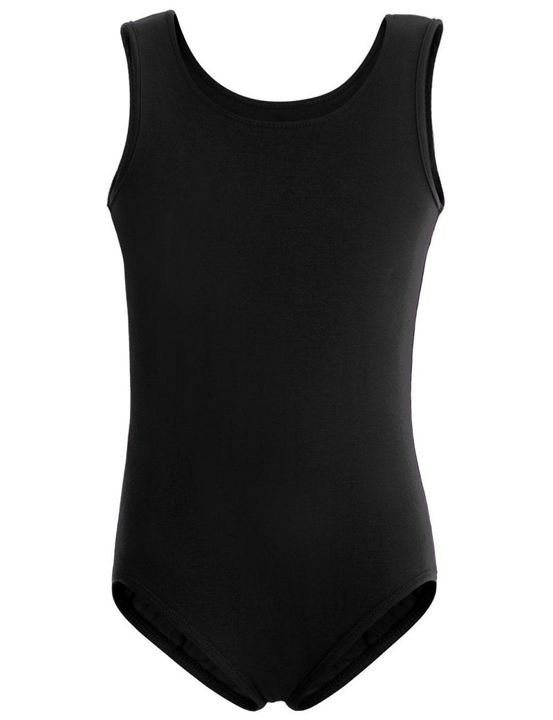 [AUSTRALIA] - MAGIC TOWN Toddler Leotard Gymnastics Tank Top for Girls 2-4 Black 