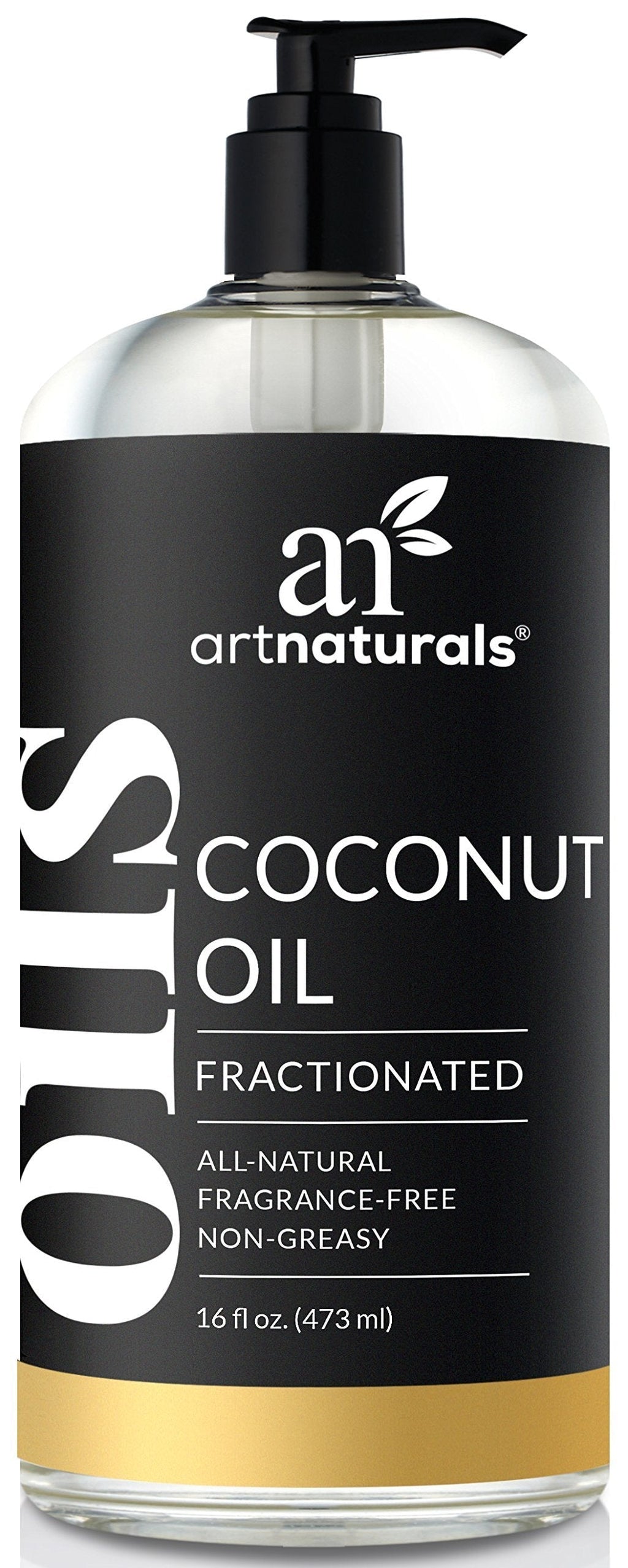 ArtNaturals 100% Natural Organic Pure Fractionated Coconut Oil Liquid for skin - 16 Oz Premium Therapeutic Grade - Coconut Massage Oil and Carrier Oil for Essential Oils Organic Coconut Oil - BeesActive Australia