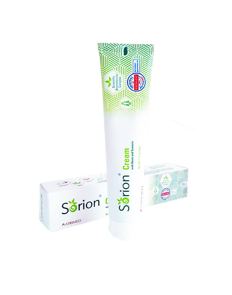 Sorion Cream - Psoriasis Eczema - Herbal Care with Coconut Oil, Neem and Turmeric for Supporting Clear Skin - BeesActive Australia