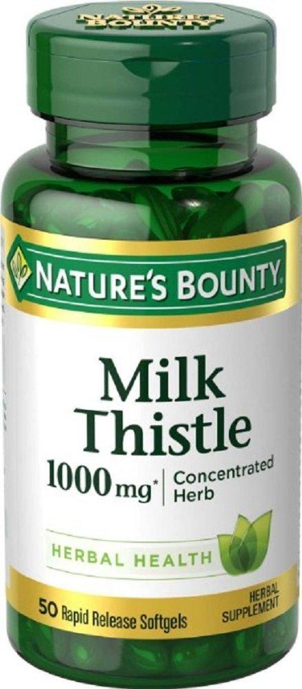 Nature's Bounty Milk Thistle 1000 mg, 50 Softgels (3 Pack) - BeesActive Australia