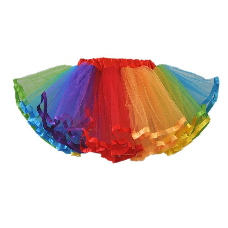 [AUSTRALIA] - Honeystore Girl's Dress Up Fairy Princess Party Tutu Petticoat Skirts Rainbow 