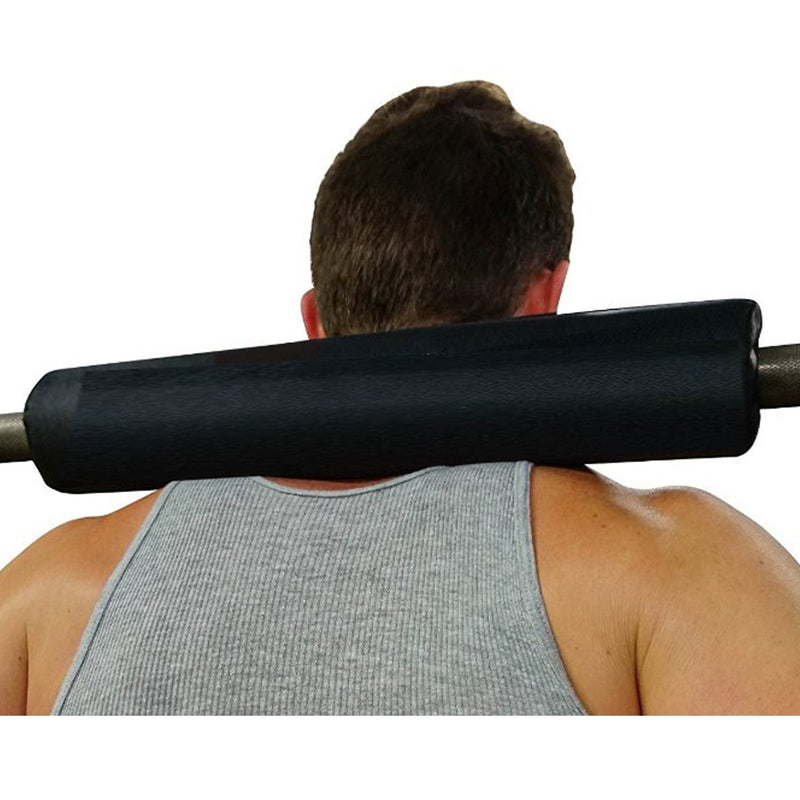 Dark Iron Fitness Barbell Pad - 15-inch, Extra Thick, Padded Cushion for Squat, Hip Thrust, Weight Training and Lunge Exercises - Squat Rack Accessories﻿ All Black - BeesActive Australia