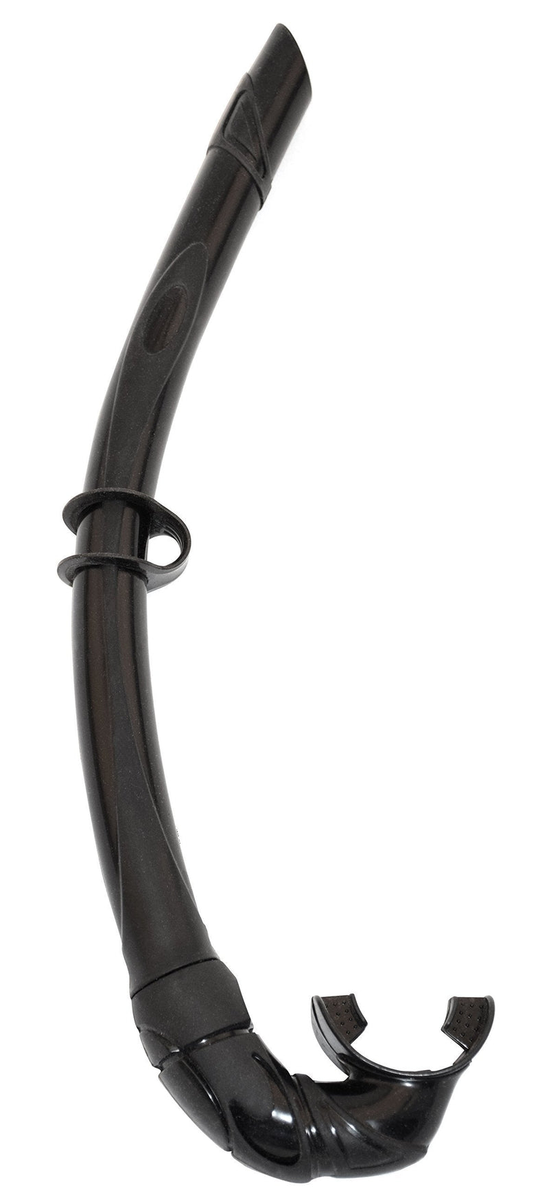 [AUSTRALIA] - Westcoast Straighthookers Basic Black Silicone Spearfishing Snorkel. 