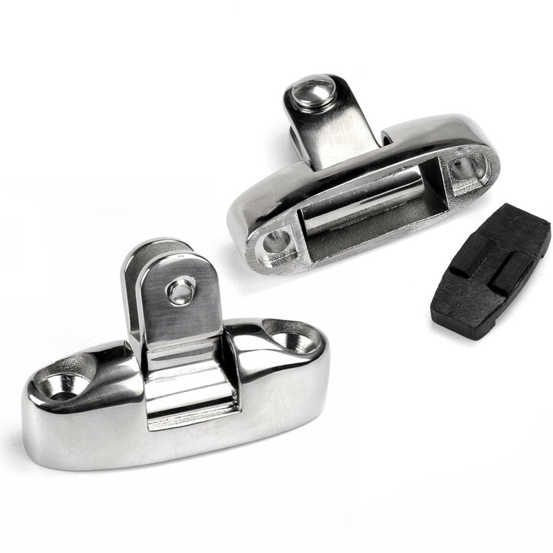 [AUSTRALIA] - MIZUGIWA Bimini Top Stainless Steel Swivel Deck Hinge with Rubber Pad Pack of 2 