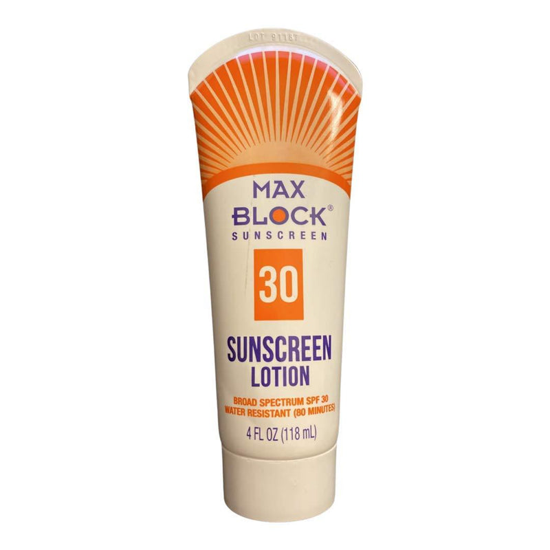 max block suncreen lotion 3 fl oz broad spectrum SPF 30, water resistant(80 minutes) UVA-UVB protection - BeesActive Australia