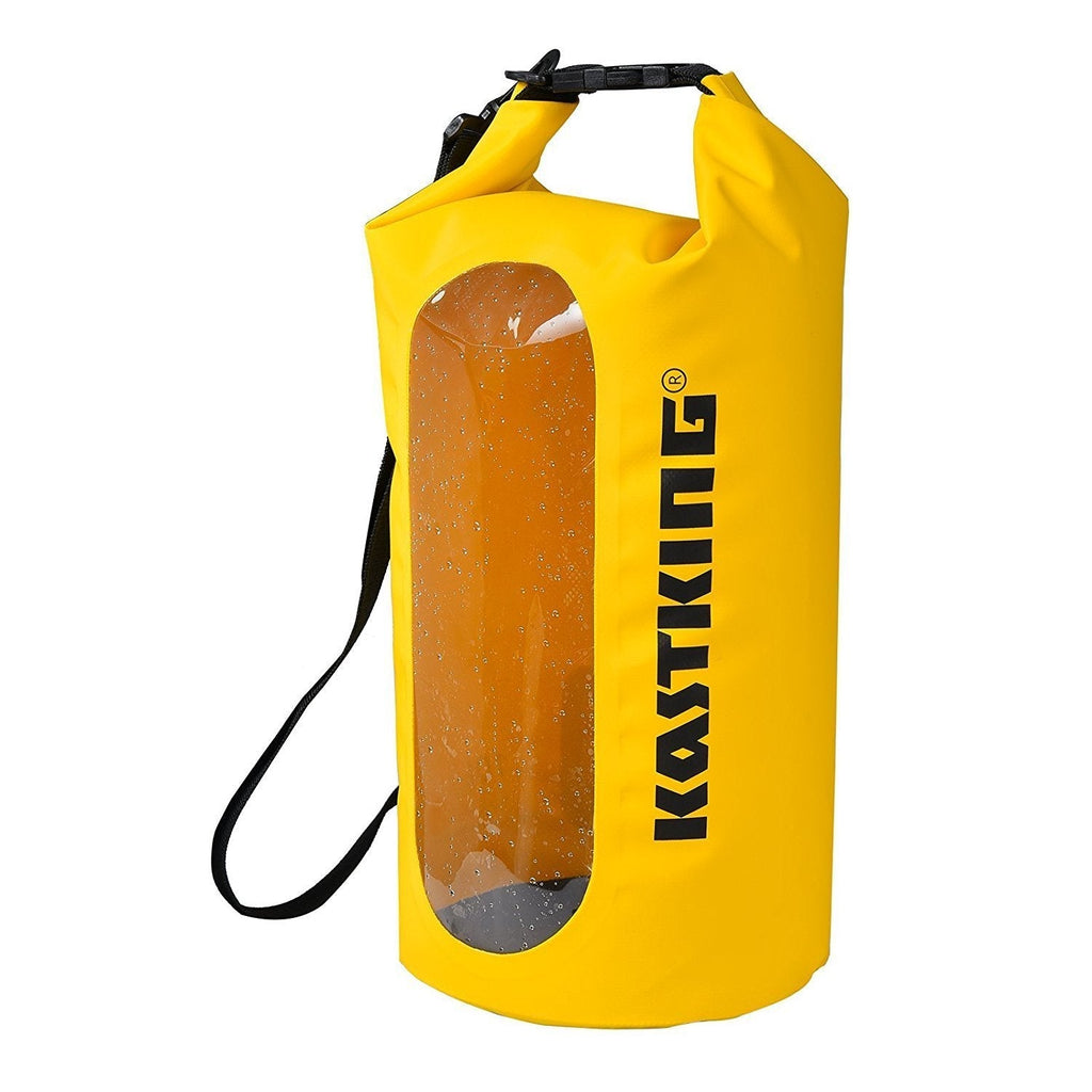 [AUSTRALIA] - KastKing Dry Bags, 100% Waterproof Storage Bags, Military Grade Construction for Swimming, Kayaking, Boating, Hiking, Camping, Fishing, Biking, Skiing. B:Yellow 10L 