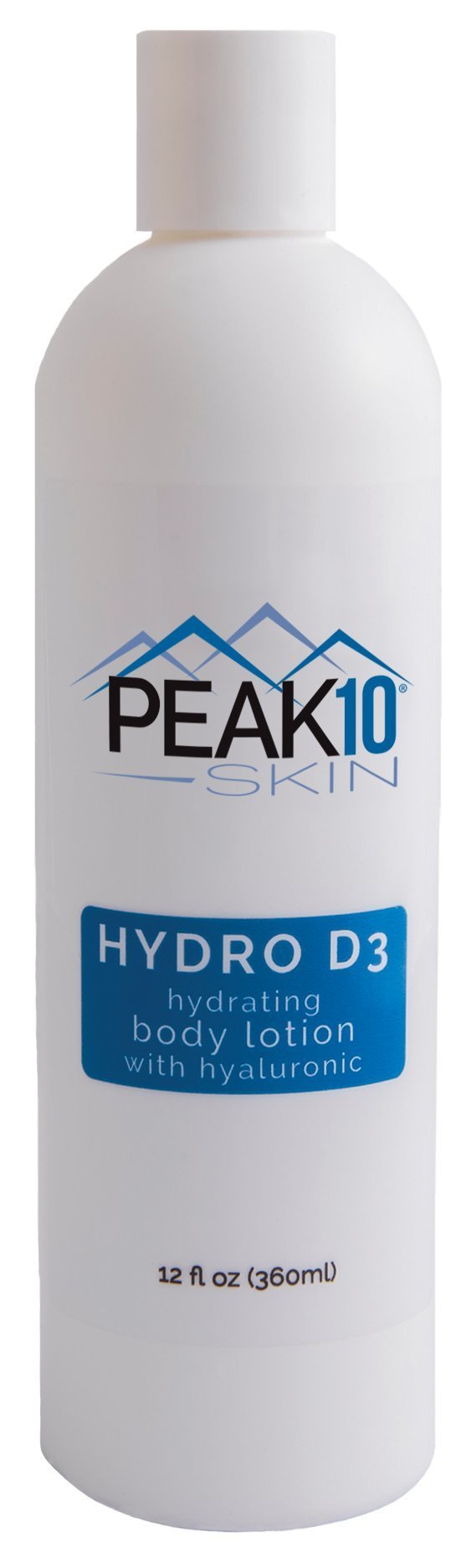 PEAK 10 SKIN - Hydro D3 body lotion with Vitamin D3 & Hyaluronic 12oz 12 Ounce - BeesActive Australia