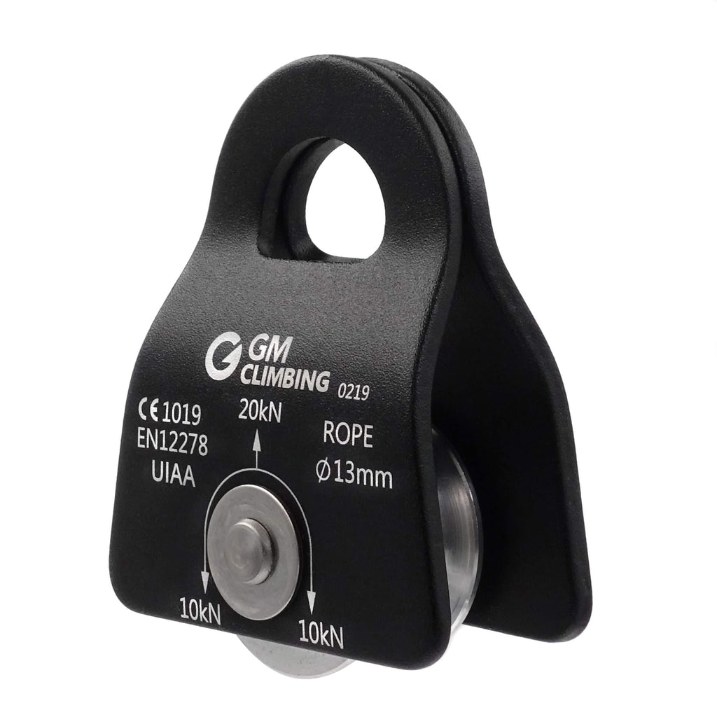 GM CLIMBING 20kN UIAA Certified Micro Prusik Minding Pulley 1/2" One Unit(black) - BeesActive Australia