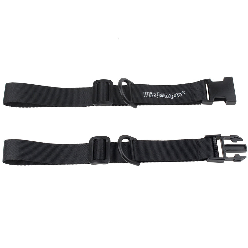 Wisdompro Backpack Chest Strap, Heavy Duty Adjustable Backpack Sternum Strap Chest Belt with Quick Release Buckle for Hiking and Jogging - with Slide Locks Black - BeesActive Australia