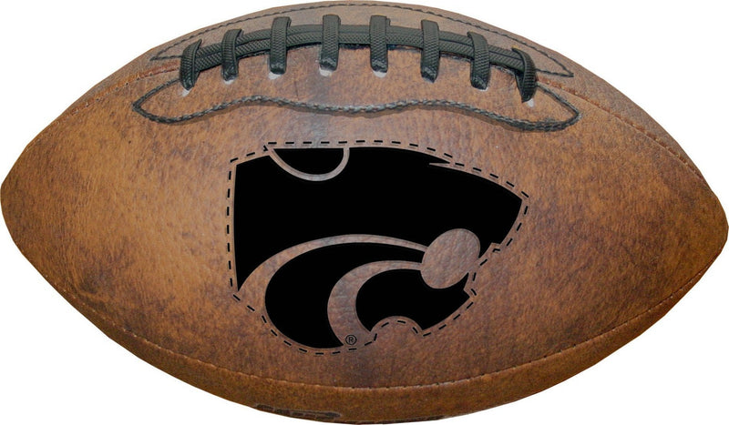 [AUSTRALIA] - Gulf Coast Sales NCAA Kansas State Wildcats Vintage Throwback Football, 9-inches, Brown, 6383030GC 